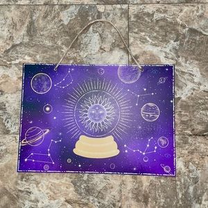 Women’s purple astrology room decor sign new with tags